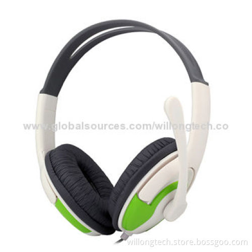Computer Headphones with Microphone for School, 1.2/1.5m Cable Length